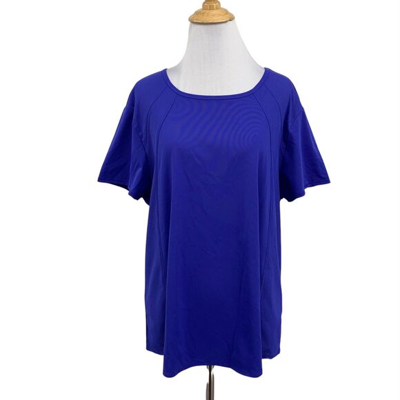 Spyder T Shirt Womens XXL 2XL Riviera Crew Stretch Short Sleeve Active Stretch - Picture 1 of 11